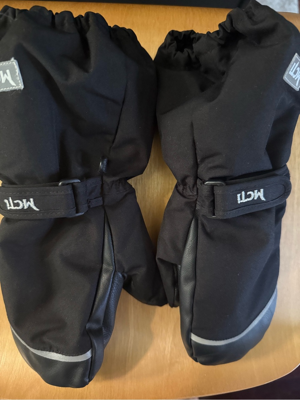 Kids Black Mittens - Insulated Waterproof Winter Gloves, waterproof, new